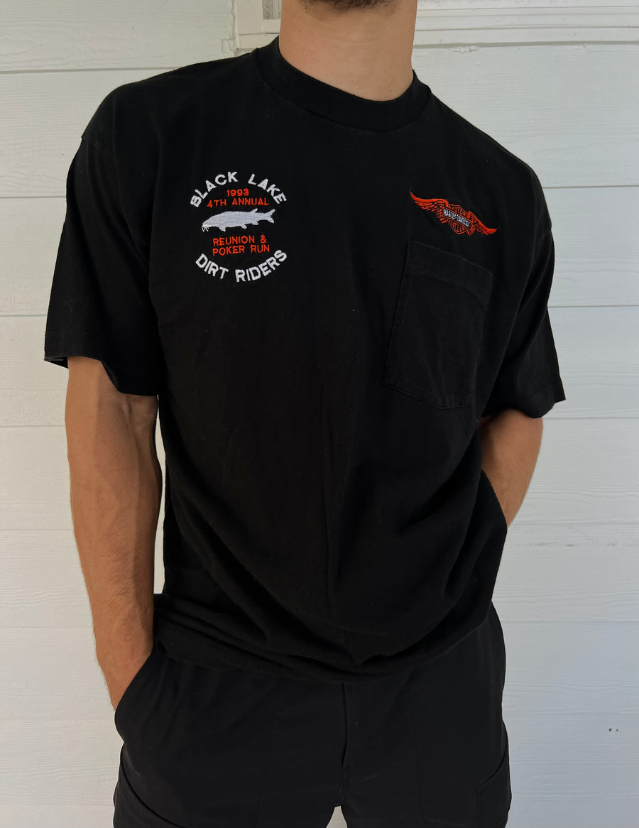 MENS VTG BLACK LAKE 1990 TEE