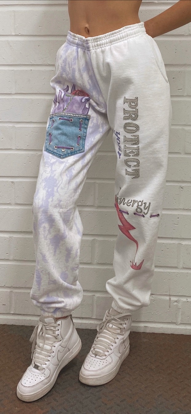 PROTECT YOUR ENERGY FLAME JEAN SWEATPANTS